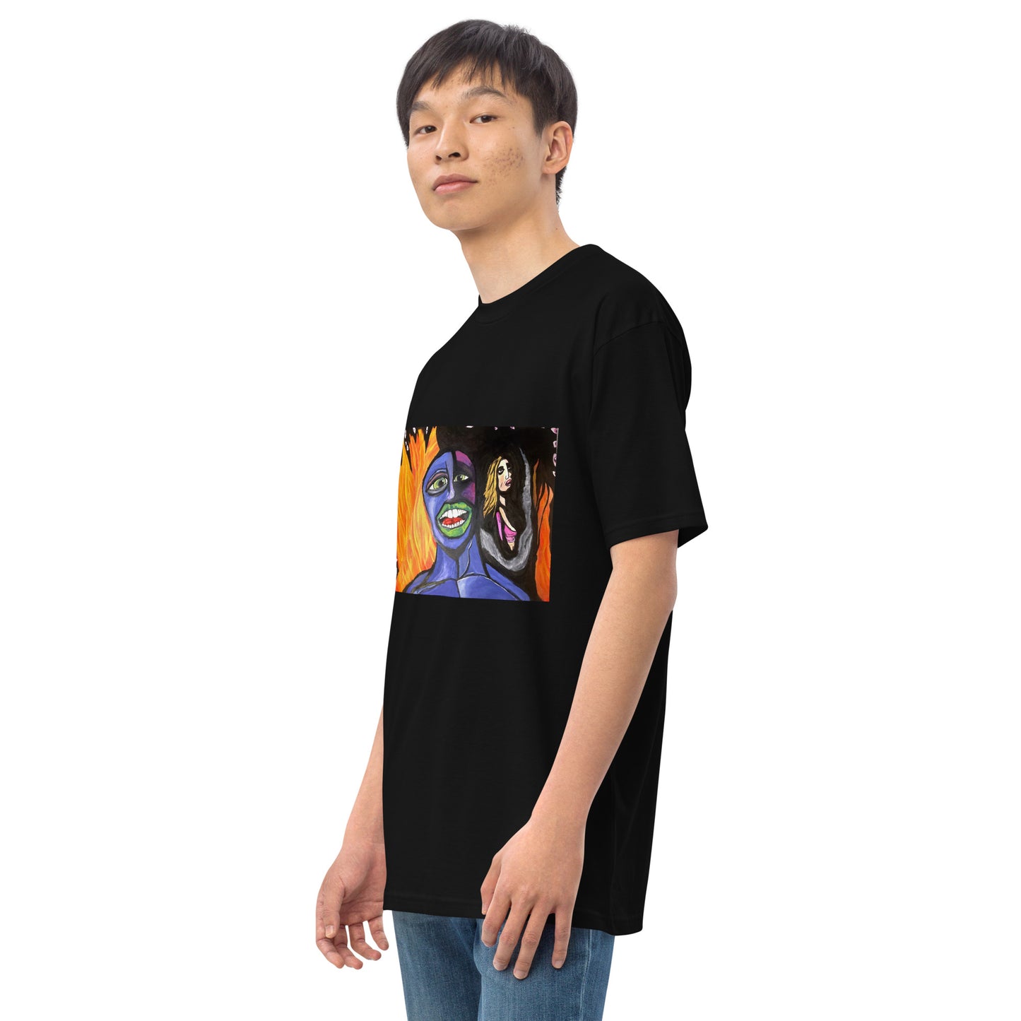 Spreed “going through hell thinking of you” Men’s premium heavyweight tee