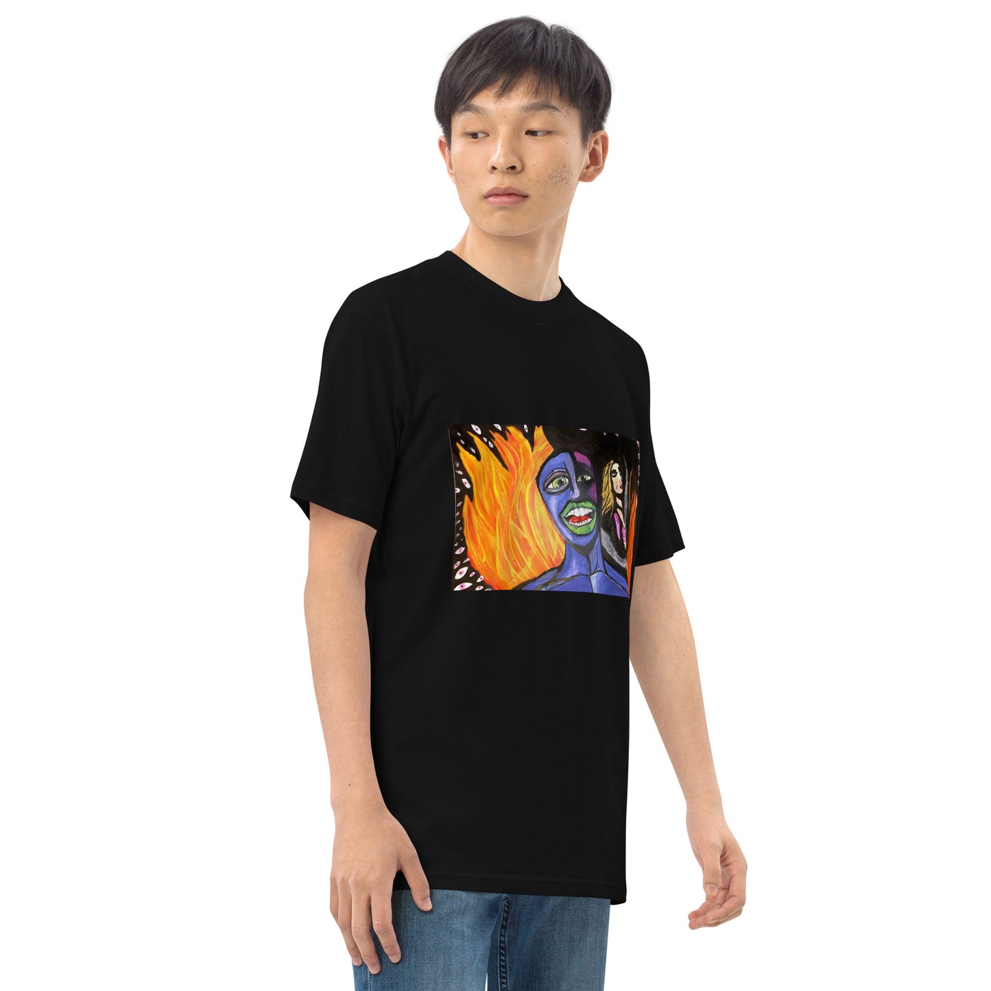 Spreed “going through hell thinking of you” Men’s premium heavyweight tee