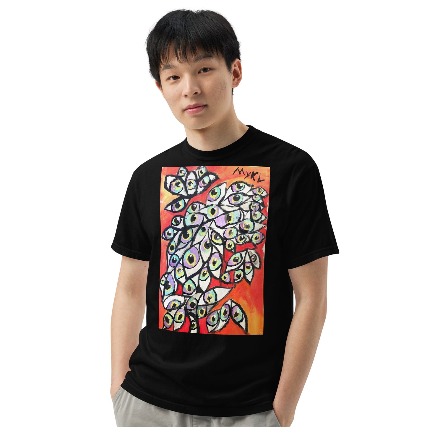 Spreed “eye ball wall” Unisex garment-dyed heavyweight t-shirt