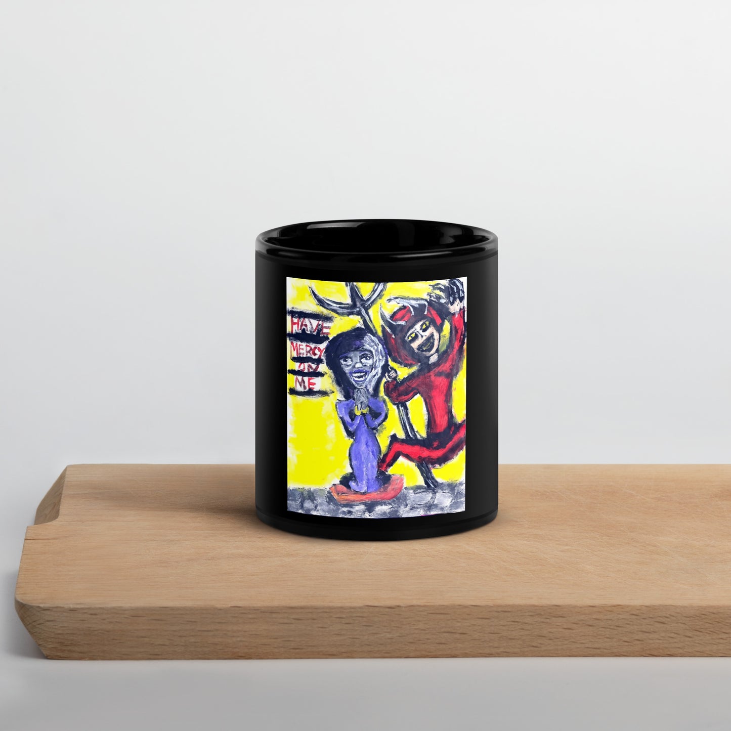 Have mercy on me Black Glossy Mug