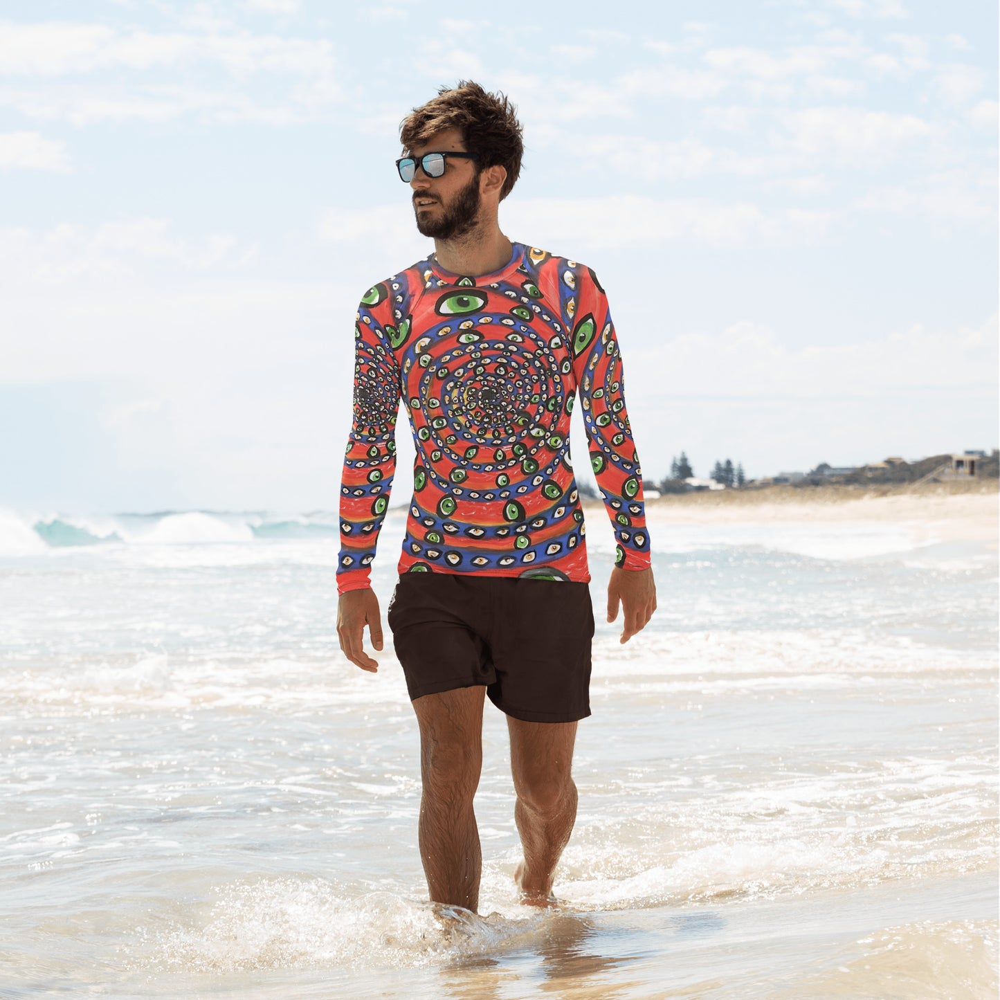 Eye Swirl Men's Rash Guard