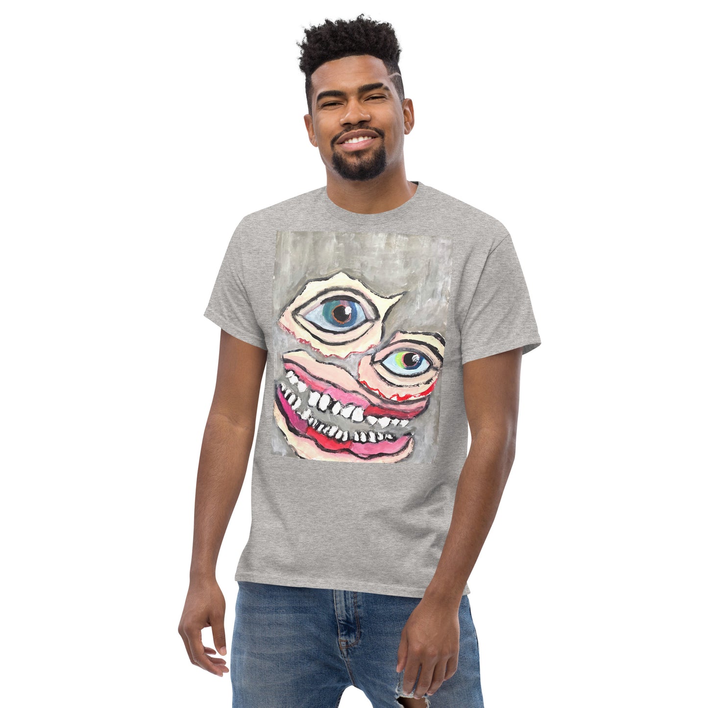 SPREED’OWEEN Face On a Plate Men's classic tee