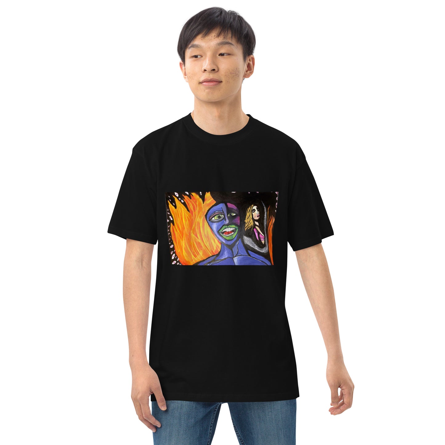 Spreed “going through hell thinking of you” Men’s premium heavyweight tee
