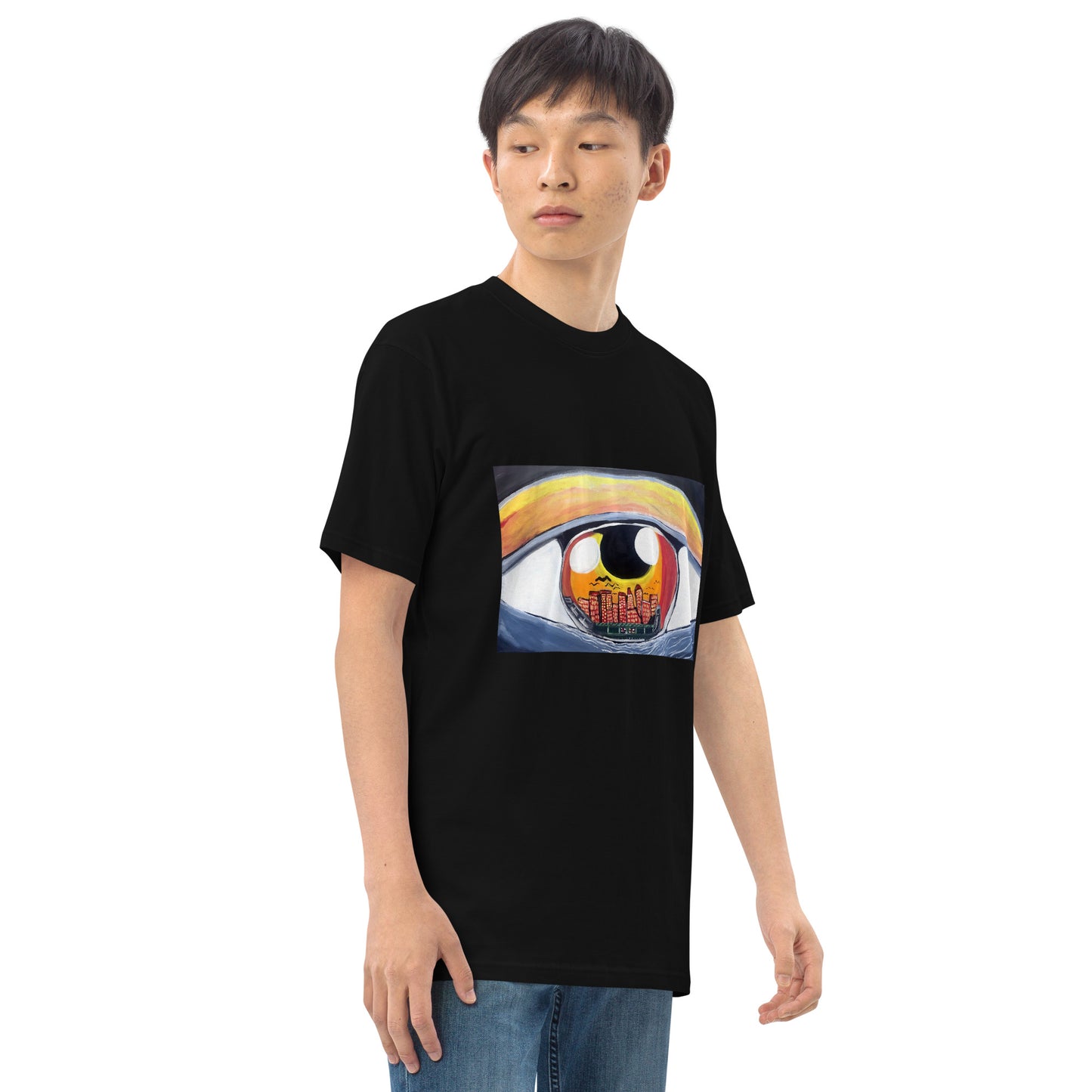 “City Eyes” Men’s premium heavyweight tee