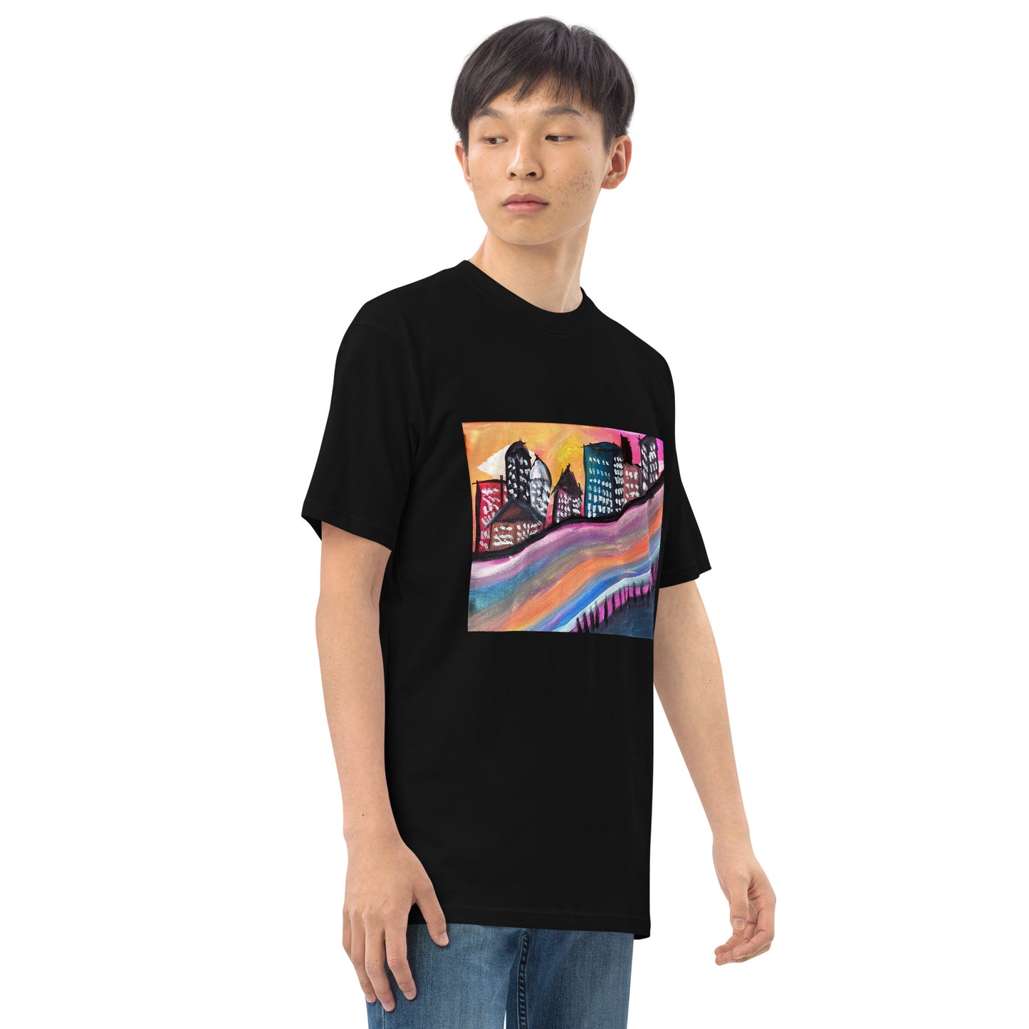 Spreed “city street” Men’s premium heavyweight tee