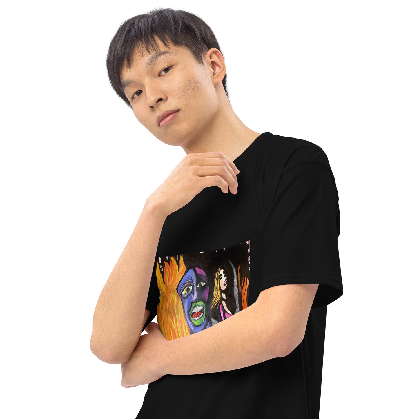 Spreed “going through hell thinking of you” Men’s premium heavyweight tee
