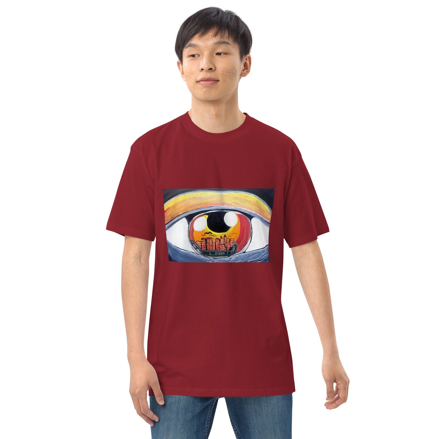 “City Eyes” Men’s premium heavyweight tee