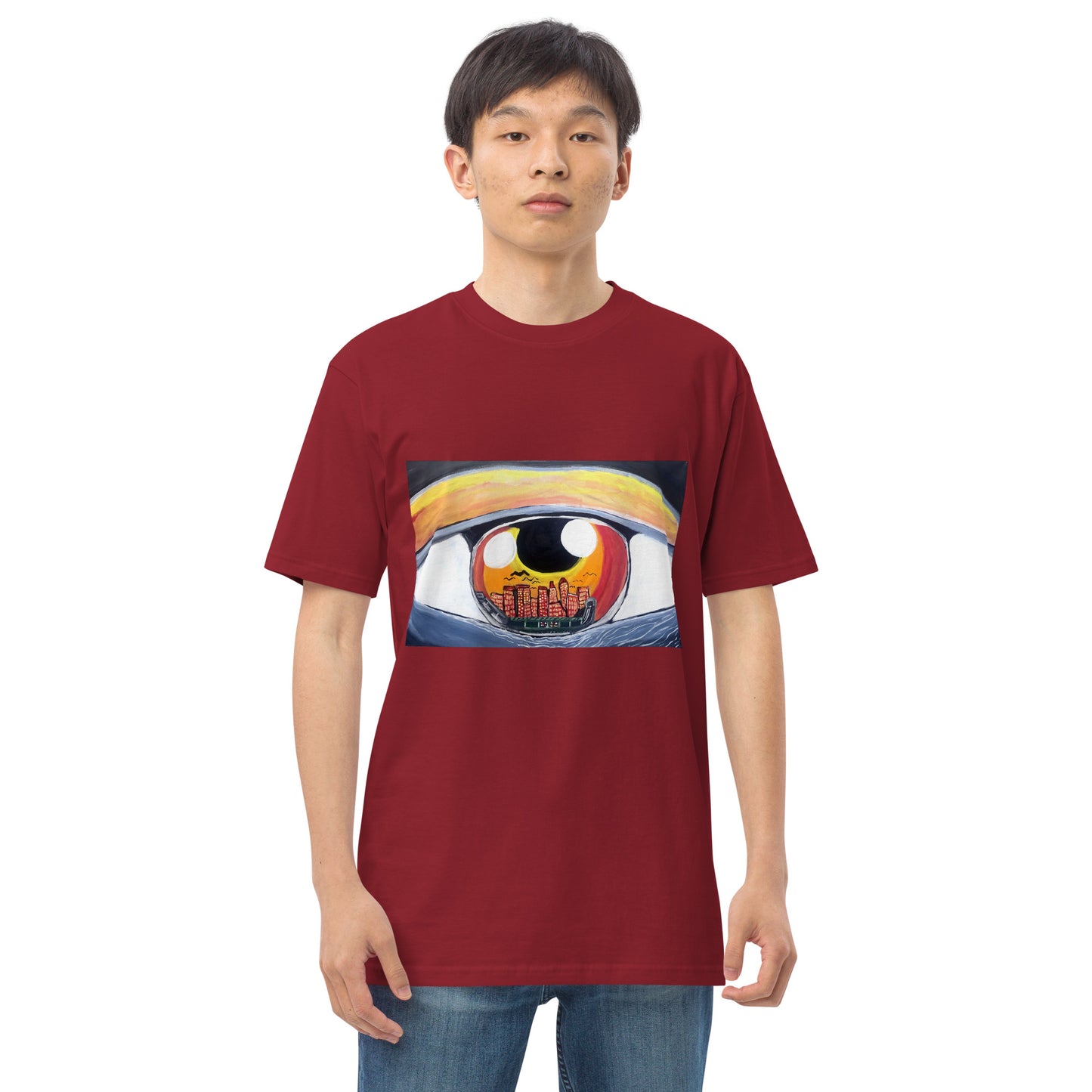 “City Eyes” Men’s premium heavyweight tee