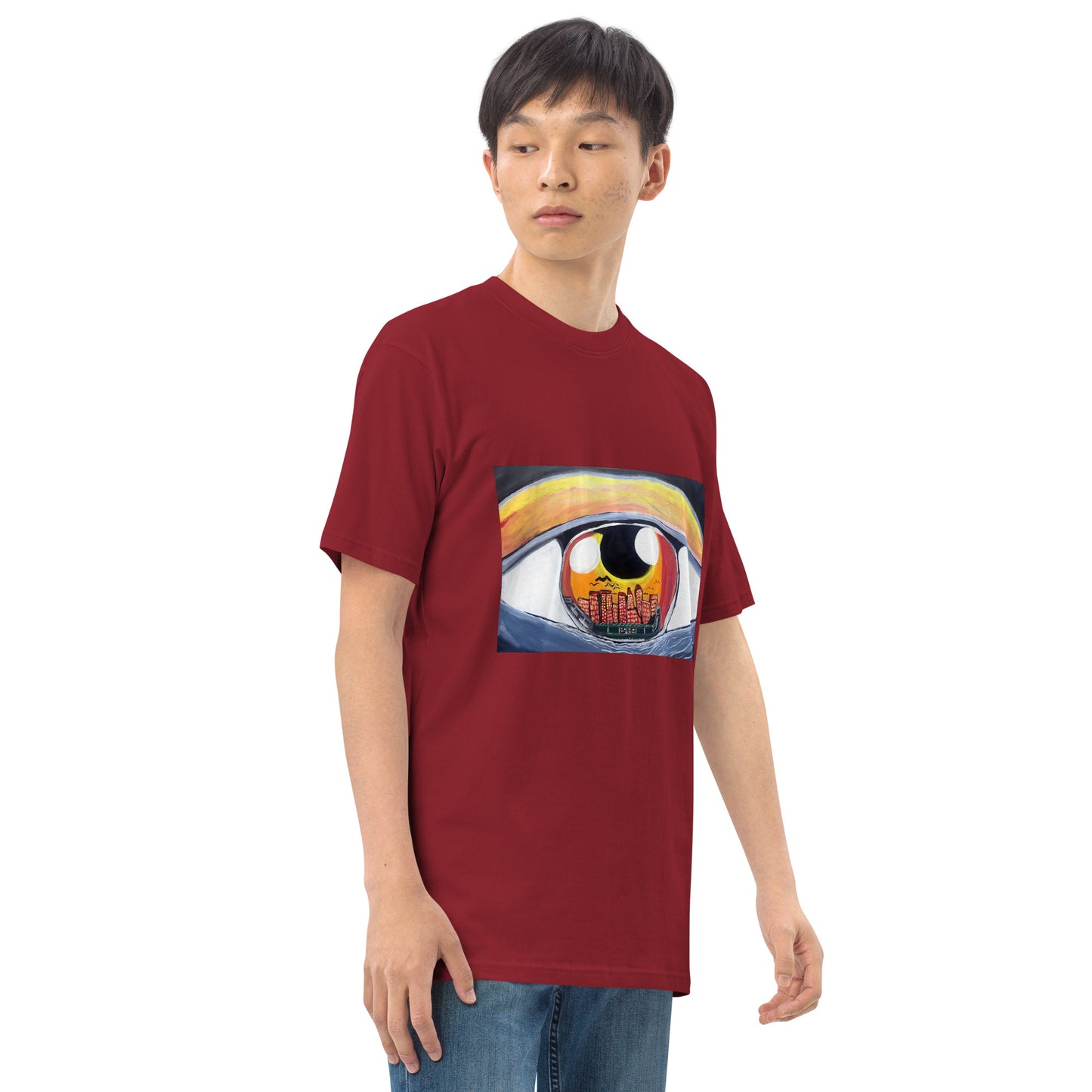 “City Eyes” Men’s premium heavyweight tee