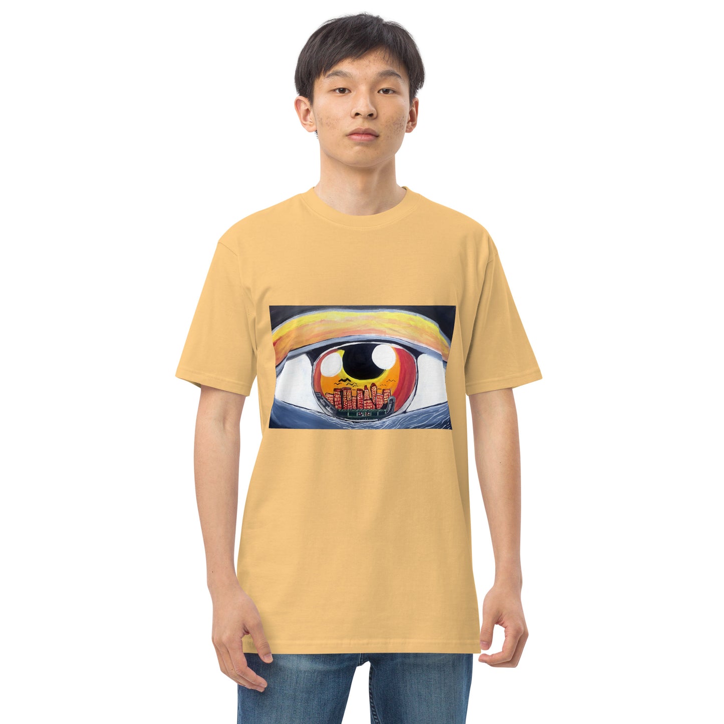 “City Eyes” Men’s premium heavyweight tee