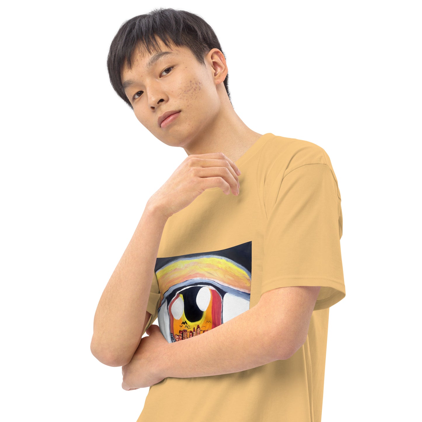 “City Eyes” Men’s premium heavyweight tee