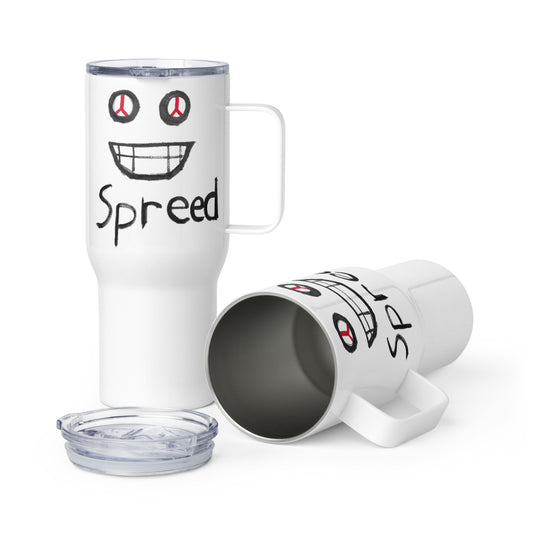 Spreed Logo Travel mug with a handle