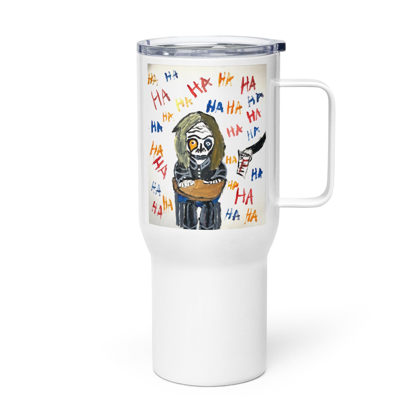 “Everyone is laughing at Me” Spreed Travel mug with a handle