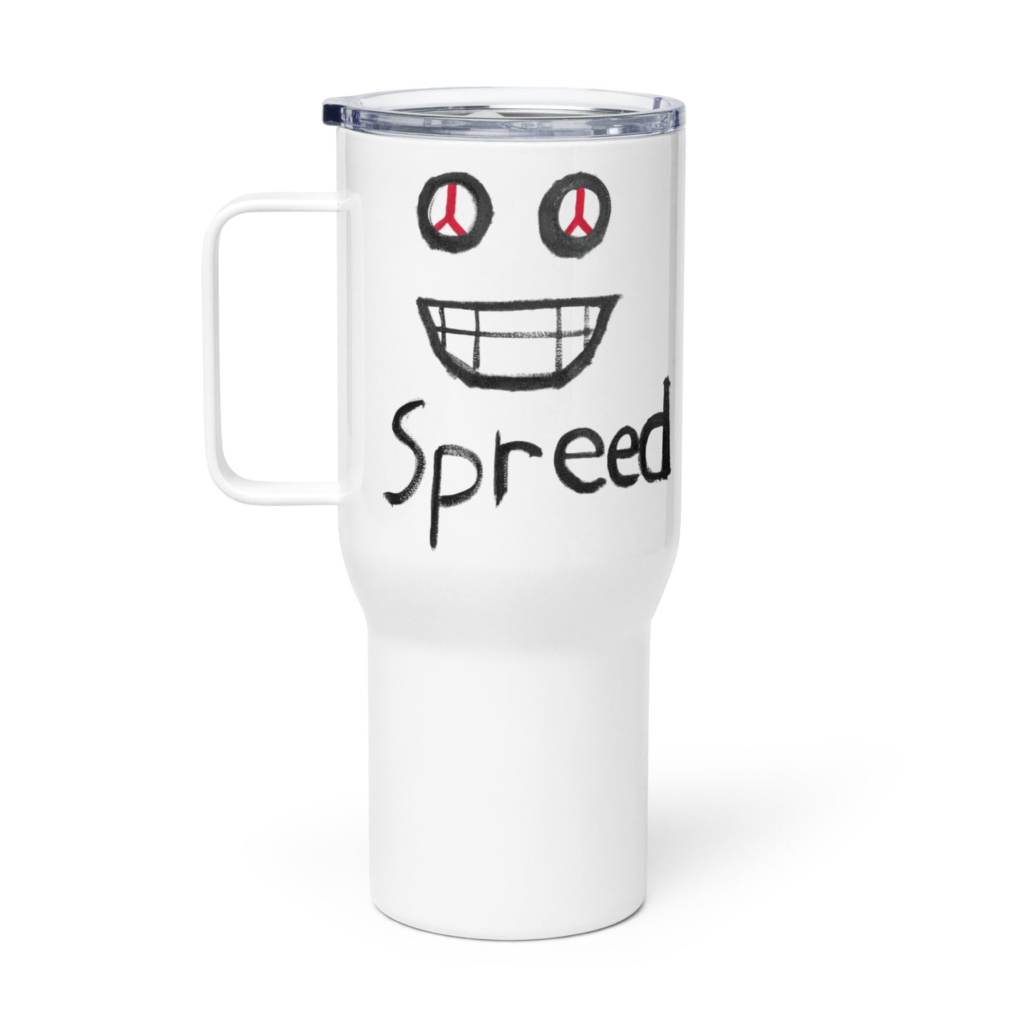 “Everyone is laughing at Me” Spreed Travel mug with a handle