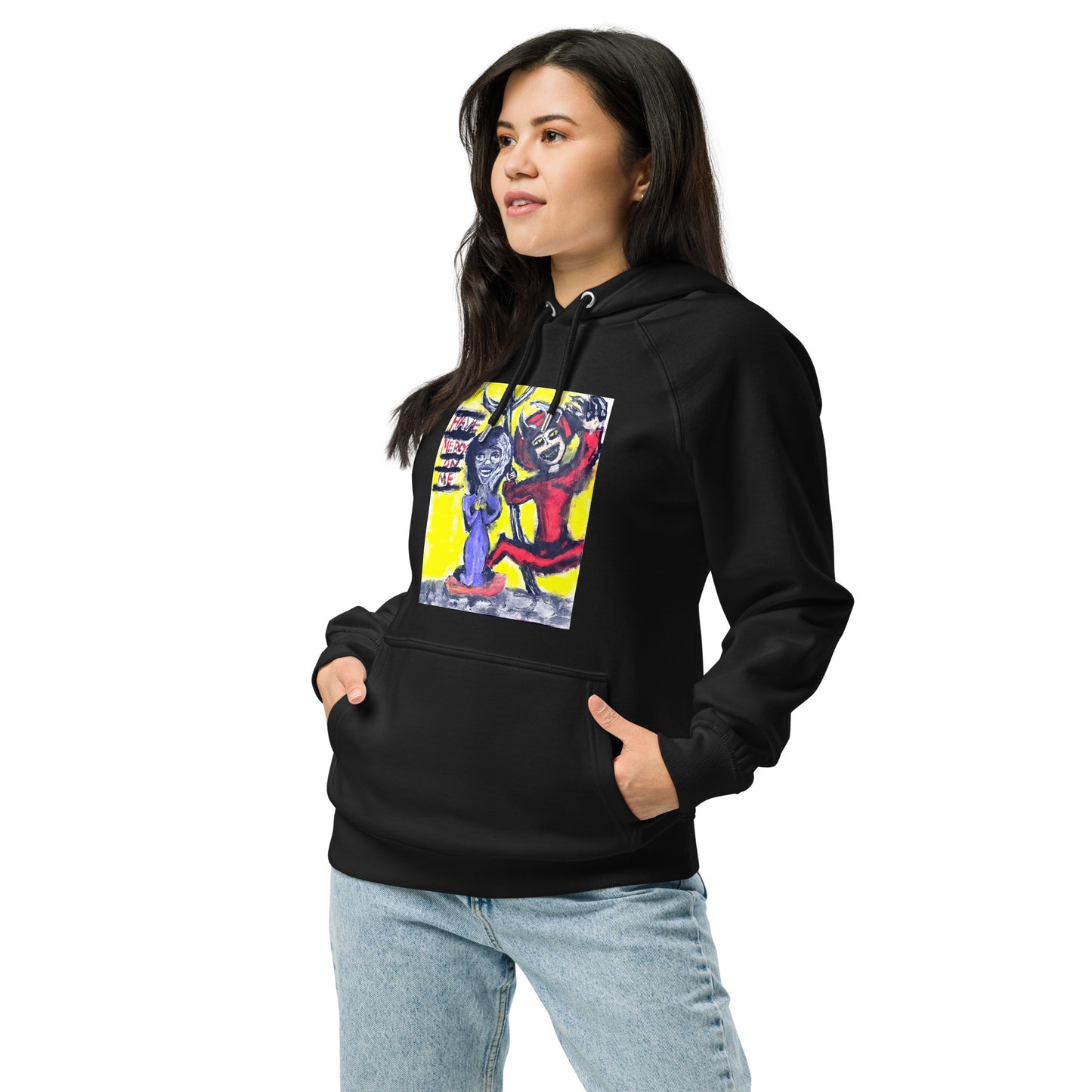 Have Mercy on Me Unisex eco raglan hoodie