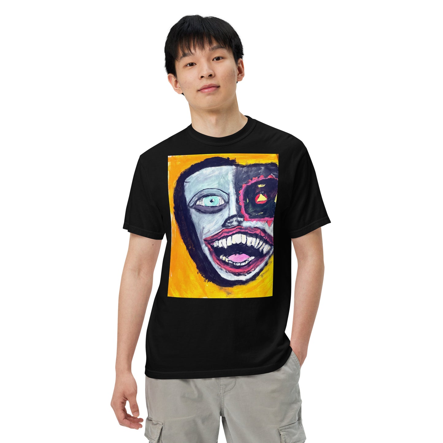 Spreed “face of the machine” Unisex garment-dyed heavyweight t-shirt