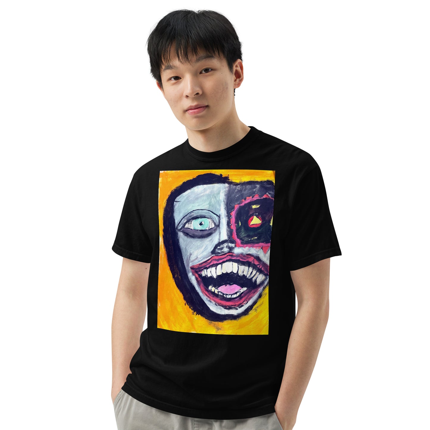 Spreed “face of the machine” Unisex garment-dyed heavyweight t-shirt