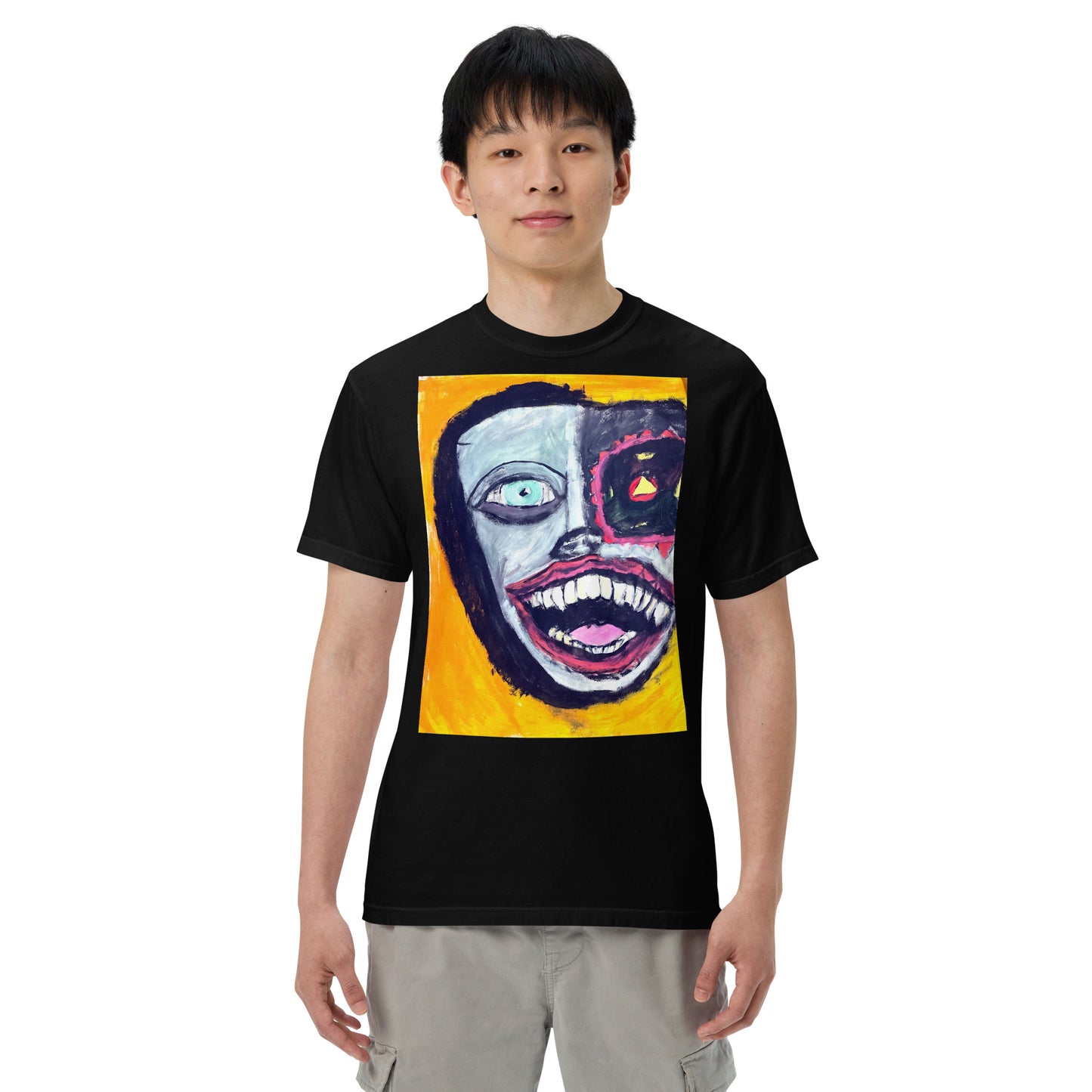 Spreed “face of the machine” Unisex garment-dyed heavyweight t-shirt