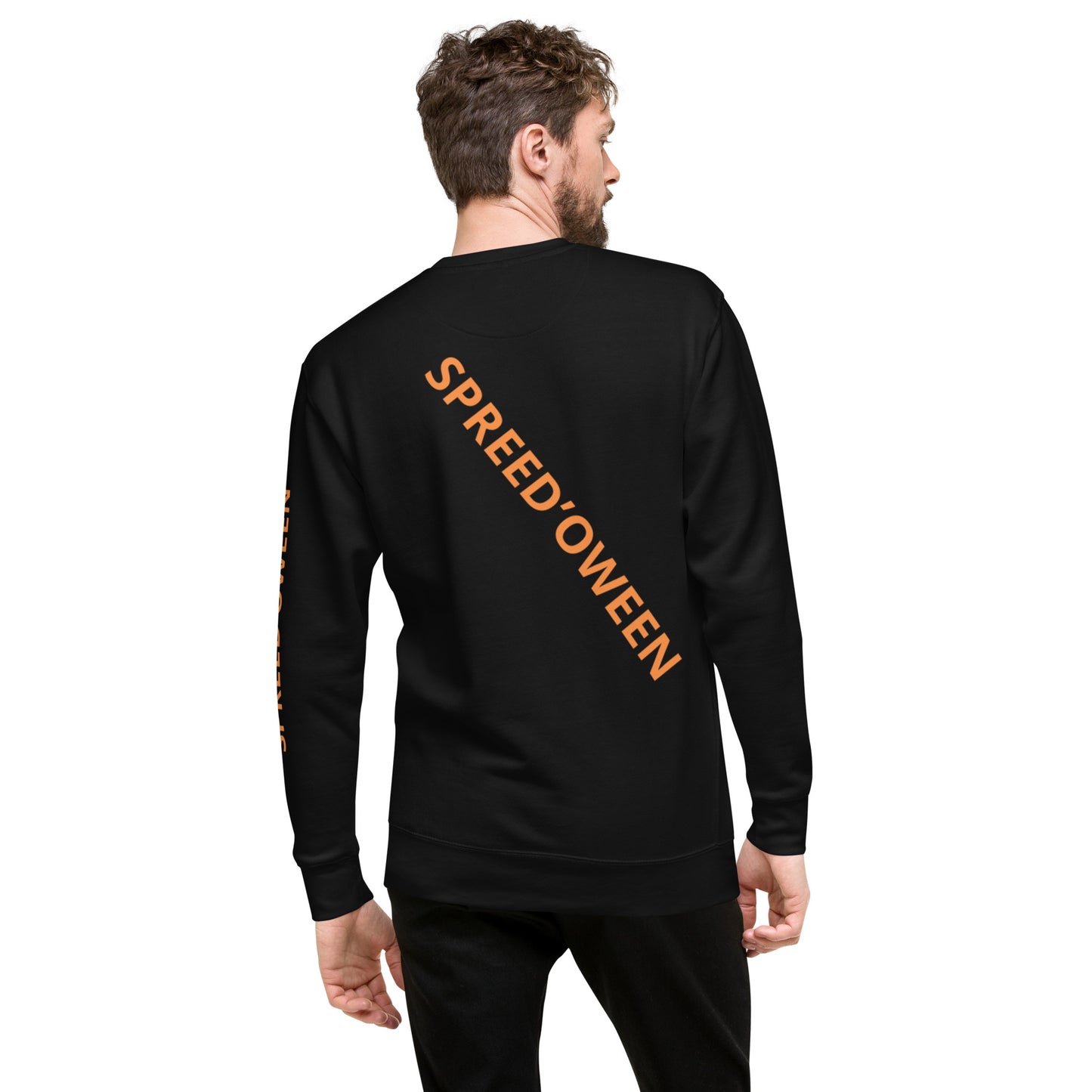 SPREED’OWEEN Black Unisex Premium Sweatshirt (Teeth Boy)