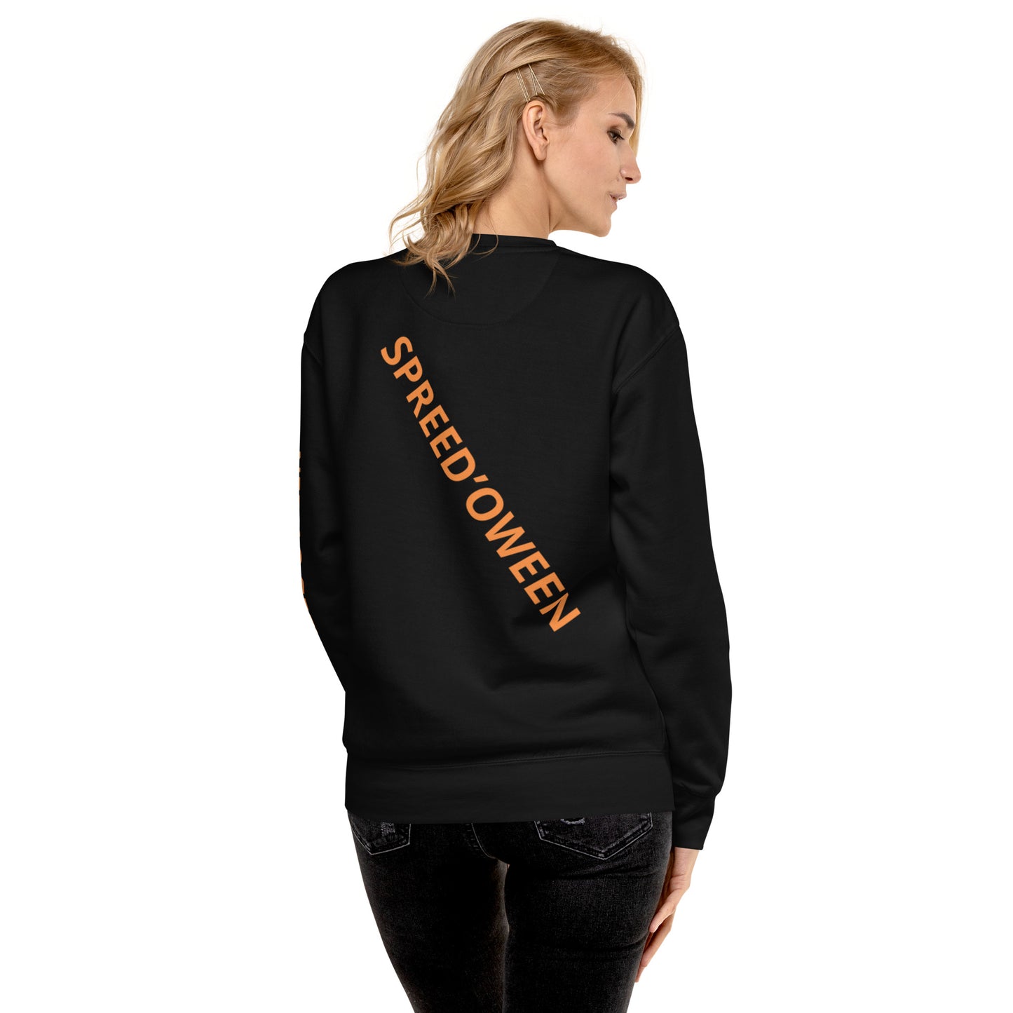 SPREED’OWEEN Black Unisex Premium Sweatshirt (Teeth Boy)