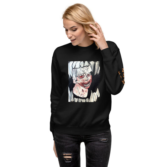 SPREED’OWEEN Black Unisex Premium Sweatshirt (Teeth Boy)