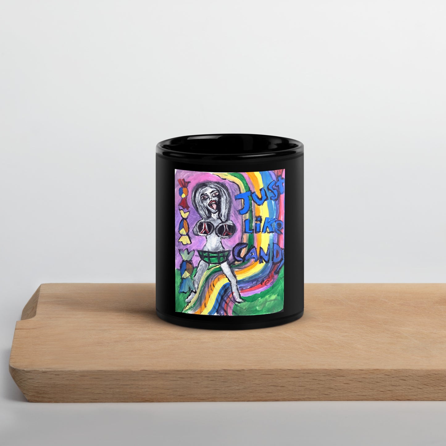 Just like candy Black Glossy Mug