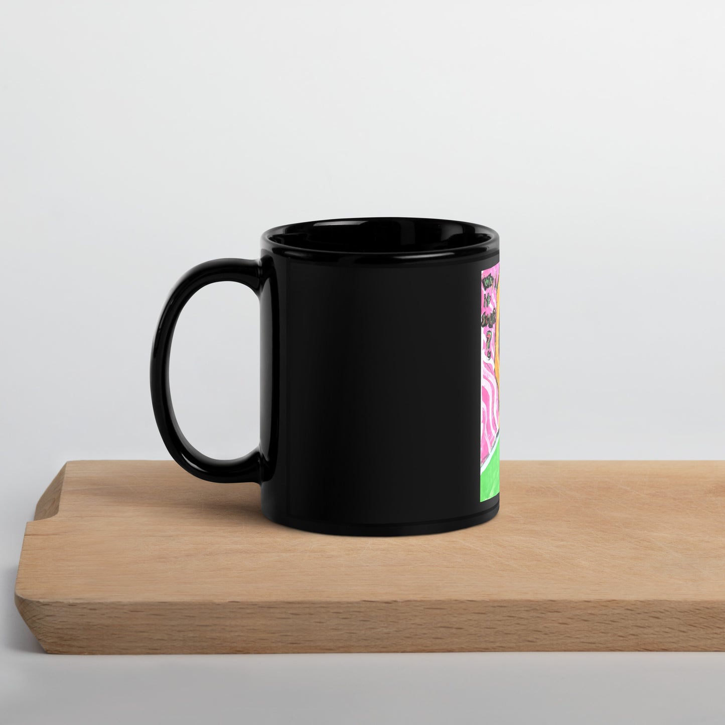 Why’s it sour? (Girl) Black Glossy Mug