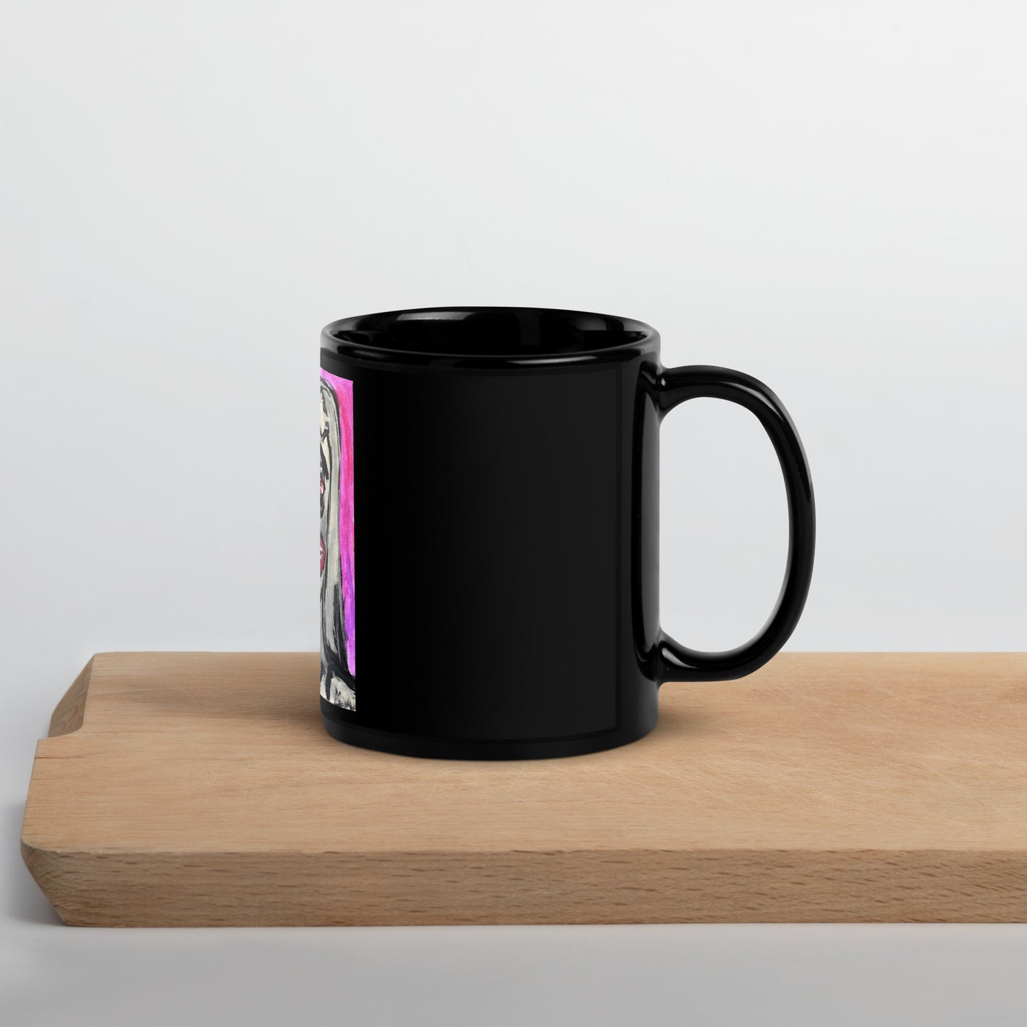 Grey Girl Mug (Black)