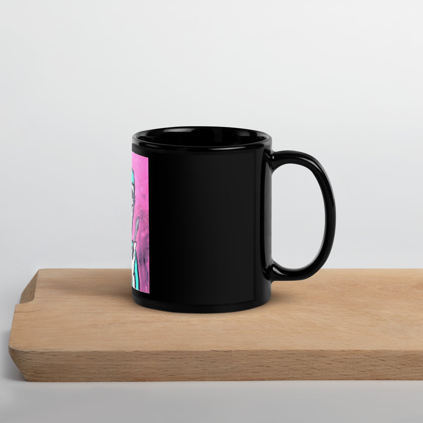 Naughty Nurse Black Glossy Mug