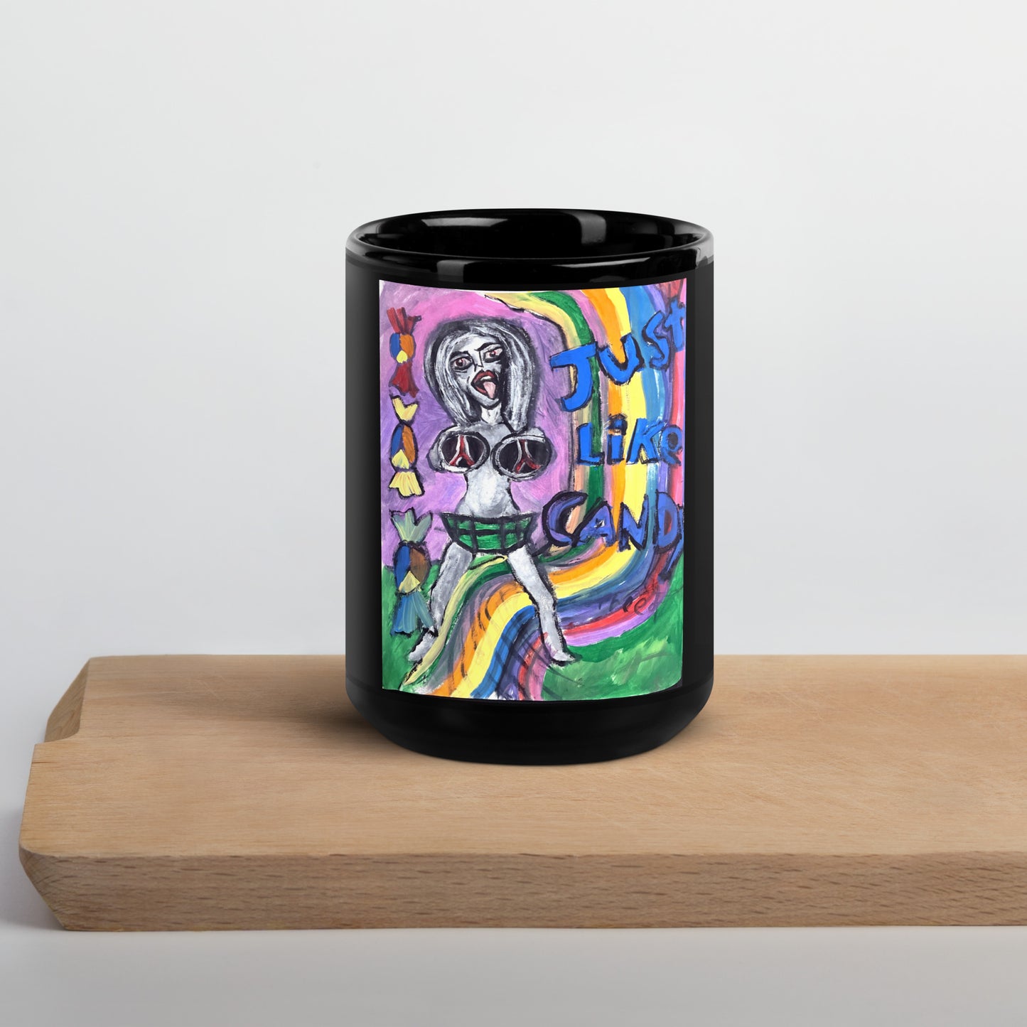 Just like candy Black Glossy Mug