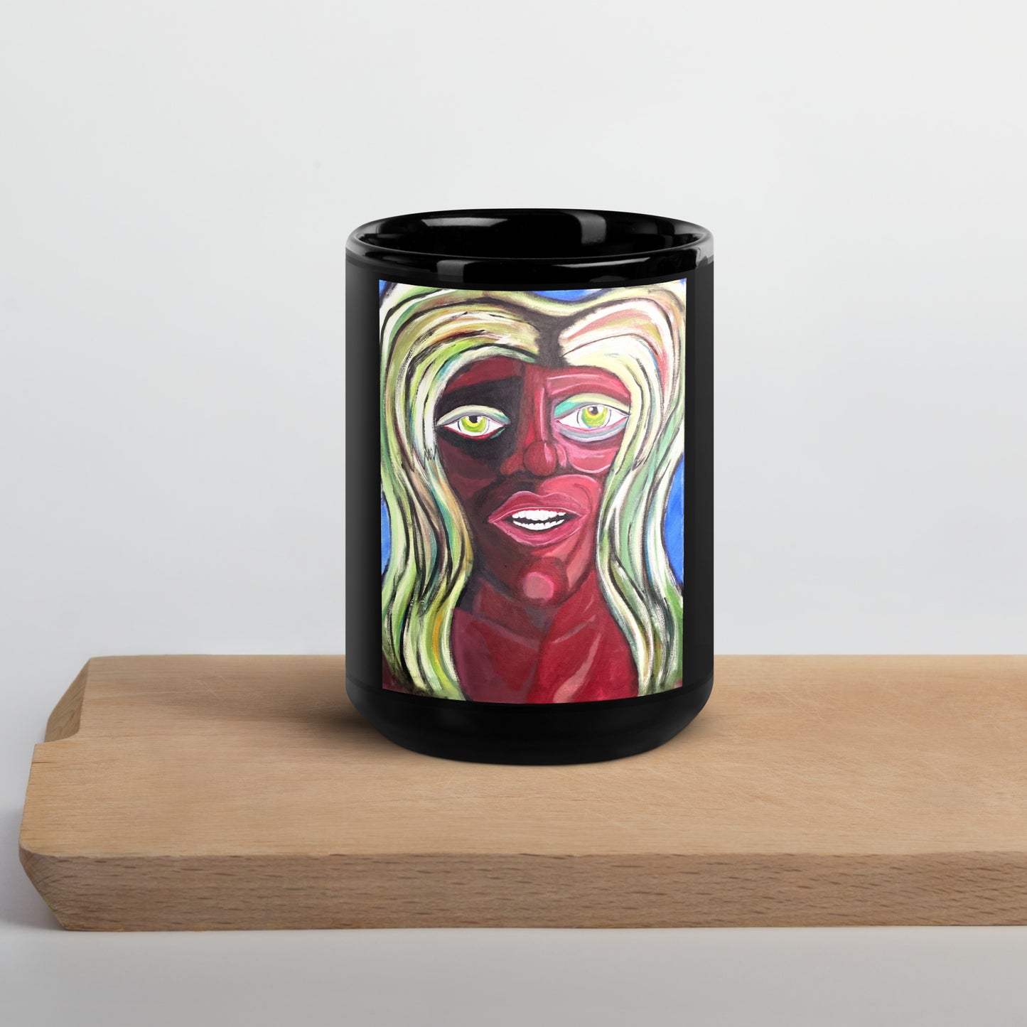 Beautiful Man Black Glossy Mug