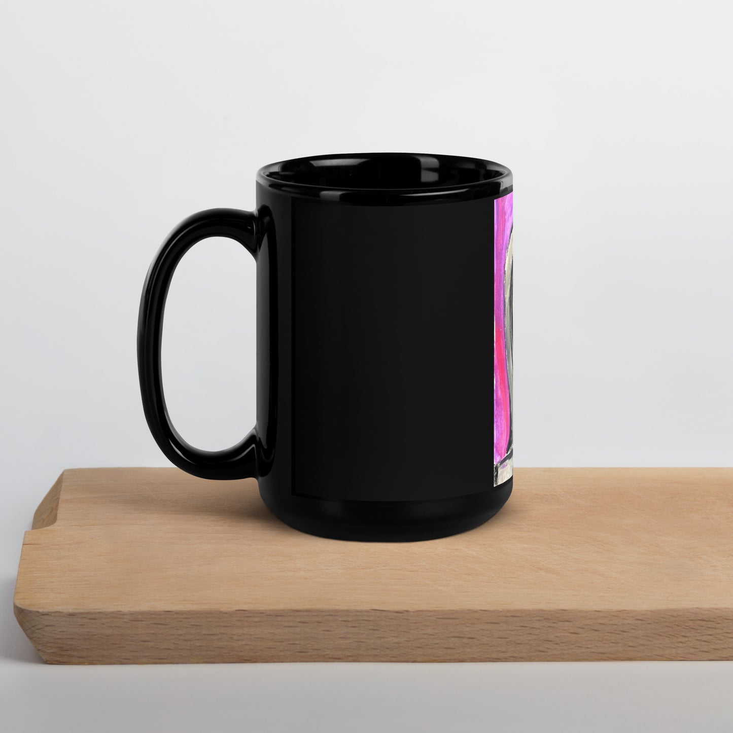 Grey Girl Mug (Black)