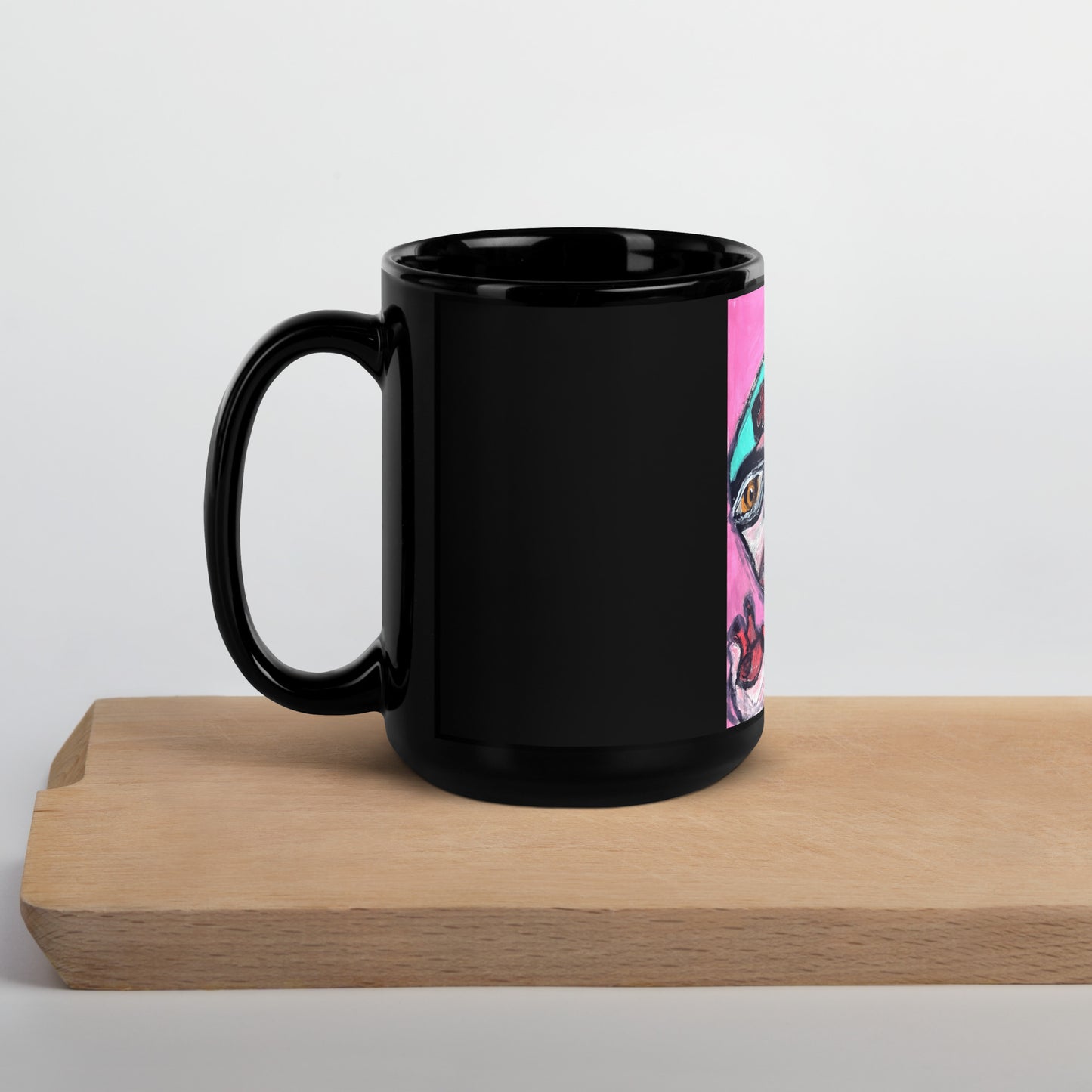 Naughty Nurse Black Glossy Mug