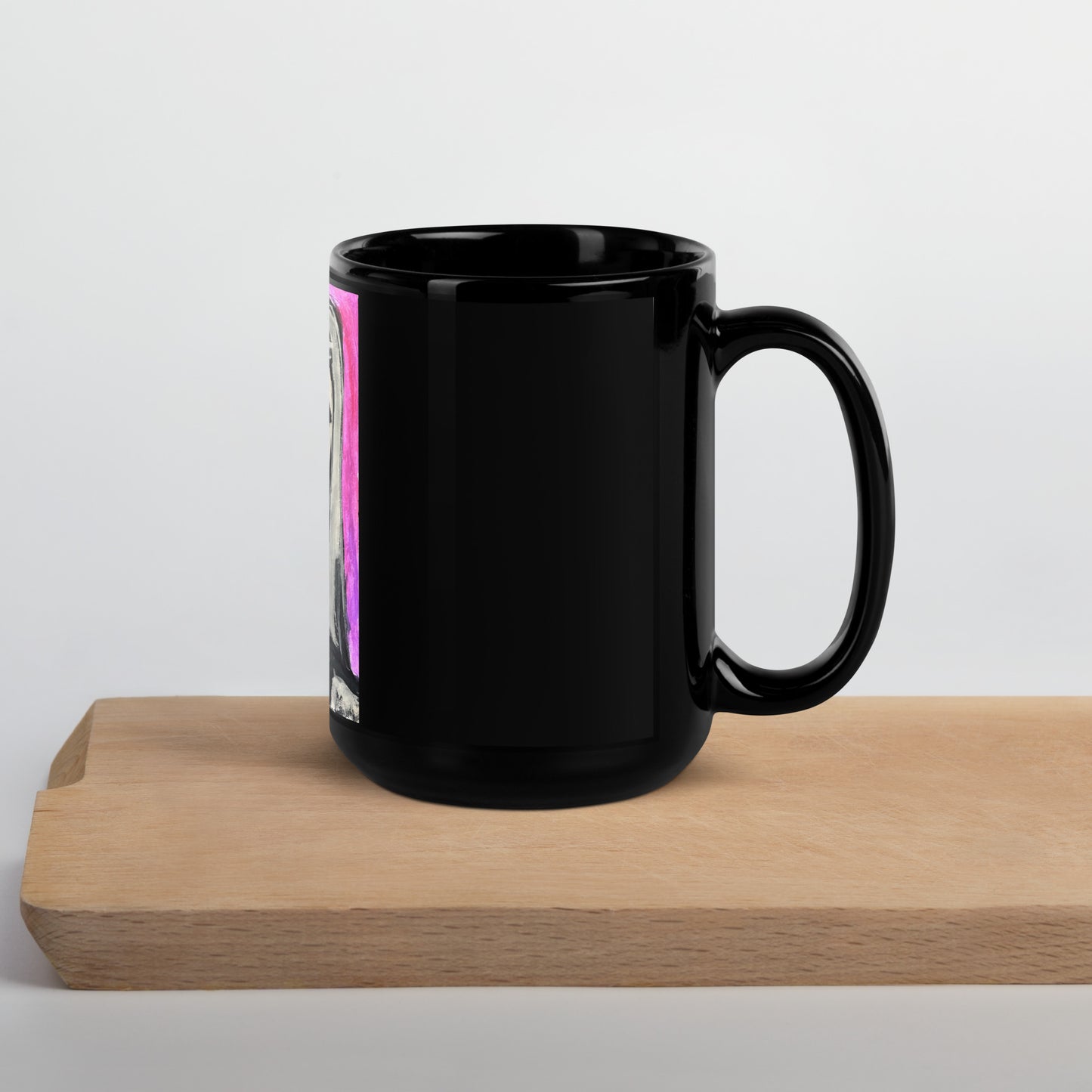 Grey Girl Mug (Black)