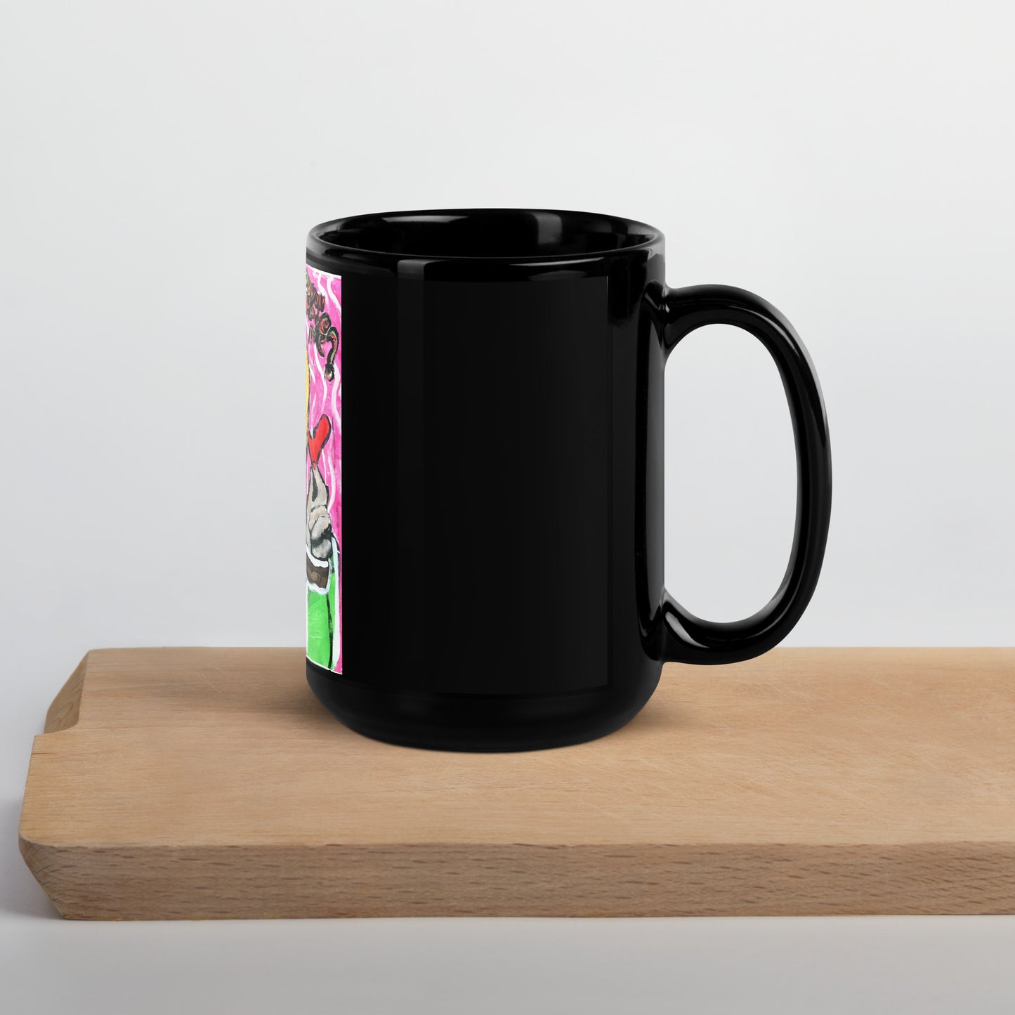 Why’s it sour? (Girl) Black Glossy Mug