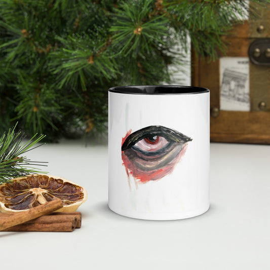 Evil Eye Mug with Color Inside